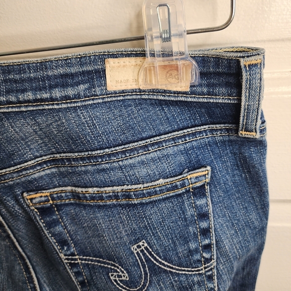 AG Adriano Goldschmied Stevie Ankle Slim Straight Jeans Distressed 29R - Picture 3 of 11